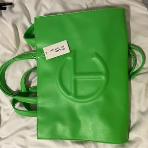 Medium Neon Green Telfar Bag